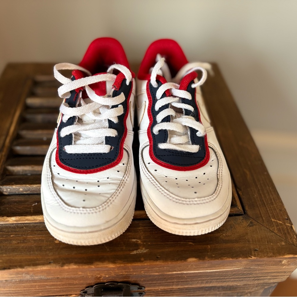 Nike Air Force 1 Double Layer, White Obsidian Red TD